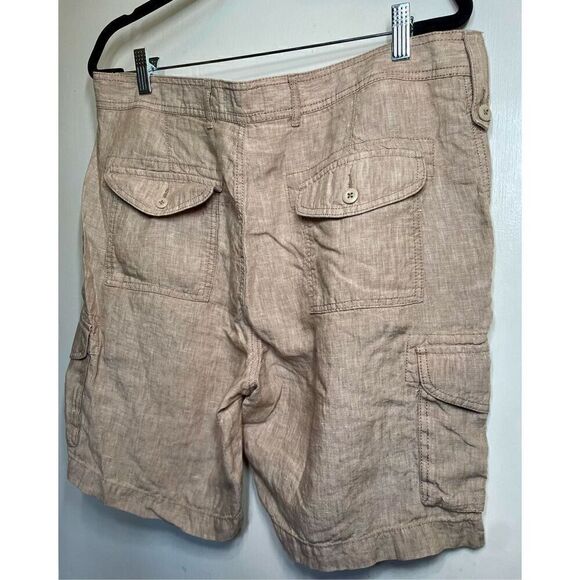 Cremieux Madison Linen Cargo 9" Inseam Mens Shorts size 36 - Picture 12 of 14